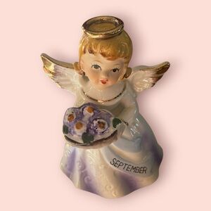 Vintage Lefton angel September figurine